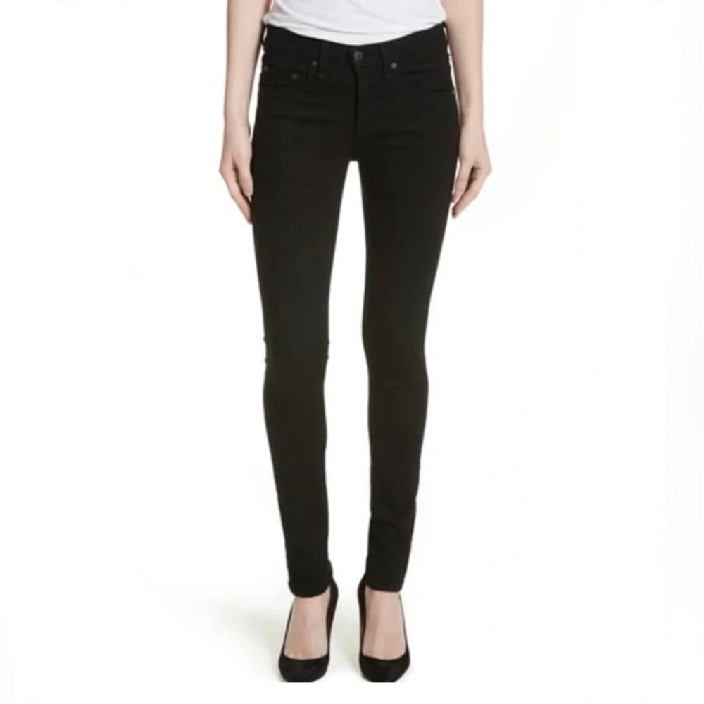 Veronica Beard Brooke 8.5” Skinny Jeans in Raven - Black - Size 29
